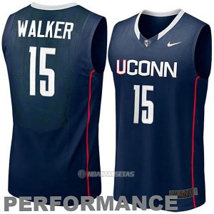 Camiseta NCAA Connecticut Walker #15 Azul