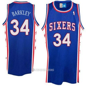 Camiseta Retro Philadelphia 76ers Barkley #34 Azul