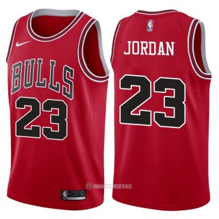 Camiseta Autentico Chicago Bulls Jordan #23 2017-18 Rojo