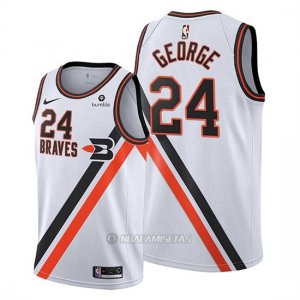 Camiseta Portland Trail Blazers Paul George #24 Ciudad 2019-20 Blanco