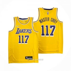 Camiseta Los Angeles Lakers x X-BOX Master Chief #117 Blanco