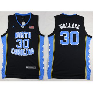 Camiseta NCAA Wallace North #30 Negro