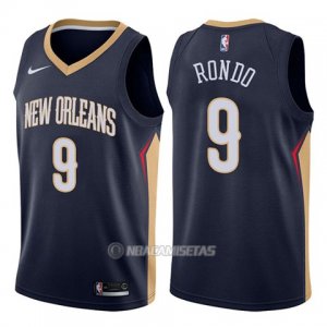 Camiseta New Orleans Pelicans Rajon Rondo #9 Icon 2017-18 Azul
