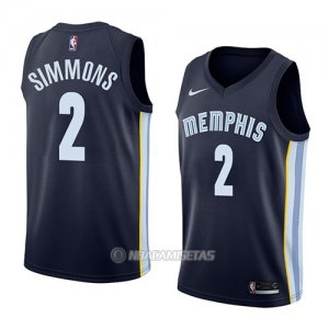 Camiseta Memphis Grizzlies Kobi Simmons #2 Icon 2018 Azul