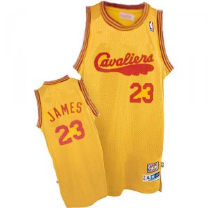 Camiseta Cleveland Cavaliers James Cavs #23 Naranja