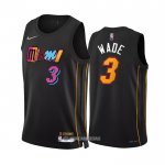 Camiseta Miami Heat Kyle Lowry #7 Ciudad 2021-22 Negro