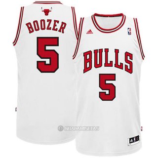 Camiseta Chicago Bulls Boozer #5 Blanco
