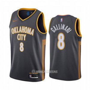 Camiseta Oklahoma City Thunder Danilo Gallinari #8 Ciudad Negro