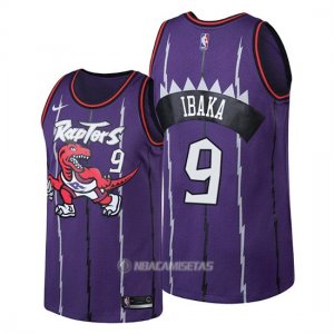 Camiseta Toronto Raptors Serge Ibaka #9 Classic Edition Violeta