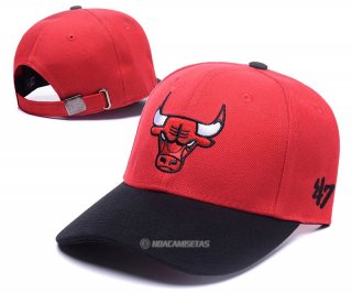 NBA Chicago Bulls Sombrero Rojo Negro