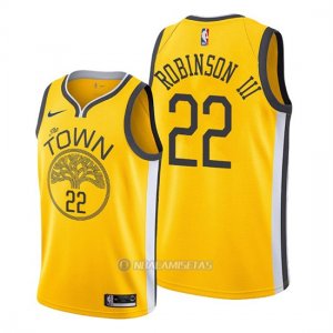 Camiseta Golden State Warriors Glenn Robinson III #22 Earned Amarillo