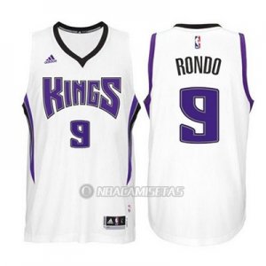 Camiseta Sacramento Kings Rondo #9 Blanco