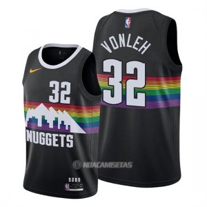 Camiseta Denver Nuggets Noah Vonleh #32 Ciudad 2019-20 Negro
