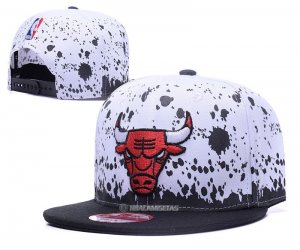 NBA Chicago Bulls Sombrero Blanco Negro