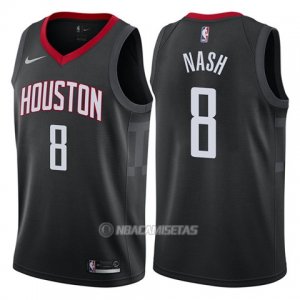 Camiseta Houston Rockets Le'bryan Nash #8 Statement 2017-18 Negro
