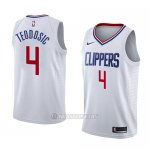 Camiseta Los Angeles Clippers Milos Teodosic #4 Association 2018 Blanco