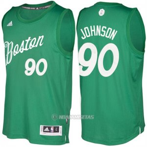 Camiseta Navidad Boston Celtics Amir Johnson #90 Veder