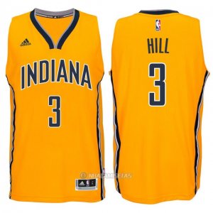 Camiseta Indiana Pacers Hill #3 Amarillo