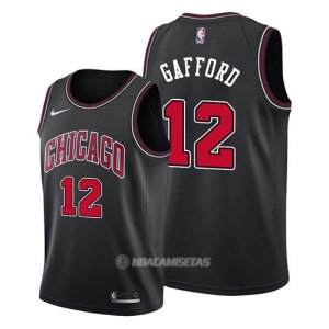 Camiseta Chicago Bulls Daniel Gafford #12 Statement Negro
