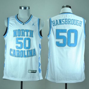 Camiseta Hansbrough North Carolina Tar Heels #50 Blanco