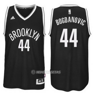 Camiseta Brooklyn Nets Bogdanovic #44 Negro