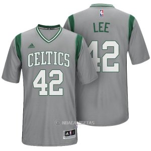 Camiseta Manga Corta Boston Celtics Lee #42 Gris