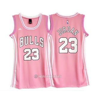 Camiseta Mujer Chicago Bulls Jordan #23 Rosa