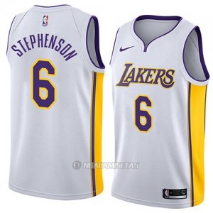Camiseta Los Angeles Lakers Lance Stephenson #6 Association 2018 Blanco