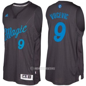 Camiseta Navidad Orlando Magic Nikola Vucevic #9 Negro
