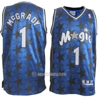 Camiseta Retro Estrella Orlando Magic McGrady #1 Azul