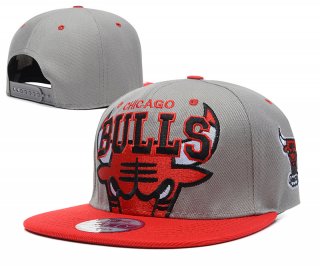 NBA Chicago Bulls Sombrero Gris Rojo 2015