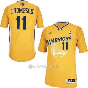 Camiseta Manga Corta Golden State Warriors Thompson #11 Amarillo