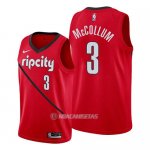 Camiseta Portland Trail Blazers C.j. McCollum #3 Earned 2019 Rojo