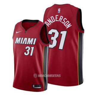 Camiseta Miami Heat Ryan Anderson #31 Statement Rojo