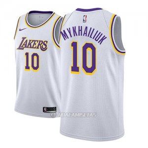 Camiseta Los Angeles Lakers Sviatoslav Mykhailiuk #10 Association 2018-19 Blanco