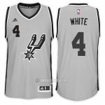 Camiseta San Antonio Spurs Derrick White #4 Alternate 2017-18 Gris