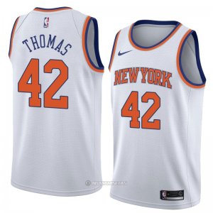 Camiseta New York Knicks Lance Thomas #42 Statement 2018 Blanco
