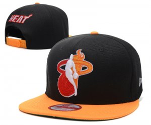 NBA Miami Heat Sombrero Negro Naranja 2016