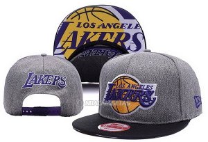NBA Los Angeles Lakers Sombrero Gris Negro
