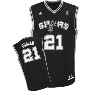 Camiseta Negro Duncan San Antonio Spurs Revolution 30