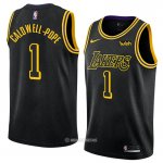 Camiseta Los Angeles Lakers Kentavious Caldwell-Pope #1 Ciudad 2018 Negro