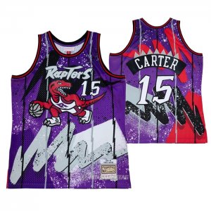 Camiseta Toronto Raptors Vince Carter #15 Mitchell & Ness 1998-99 Violeta