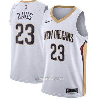 Camiseta New Orleans Pelicans Anthony Davis Association #23 2017-18 Blanco