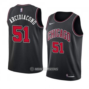 Camiseta Chicago Bulls Ryan Arcidiacono #51 Statement 2018 Negro