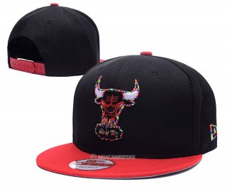 NBA Chicago Bulls Sombrero Negro Rojo