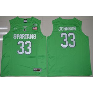 Camiseta NCAA Magic Johnson Manzana #33 Verde