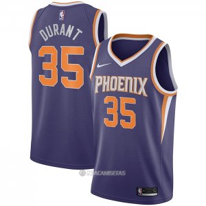 Camiseta Phoenix Suns Kevin Durant #35 Icon Violeta