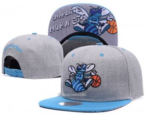 NBA Charlotte Hornets Sombrero Gris Azul
