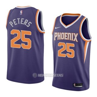 Camiseta Phoenix Suns Alec Peters #25 Icon 2018 Azul