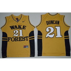 Camiseta NCAA Tim Duncan #21 Dorado